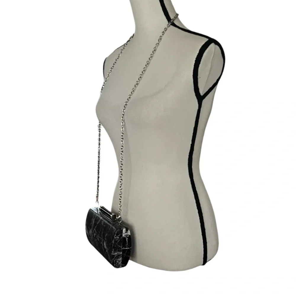 Sondra Robert’s Crossbody/Clutch Marbleized  design Handbag.